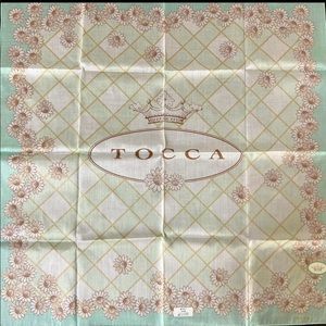 Tocca flower print light green handkerchief scarf